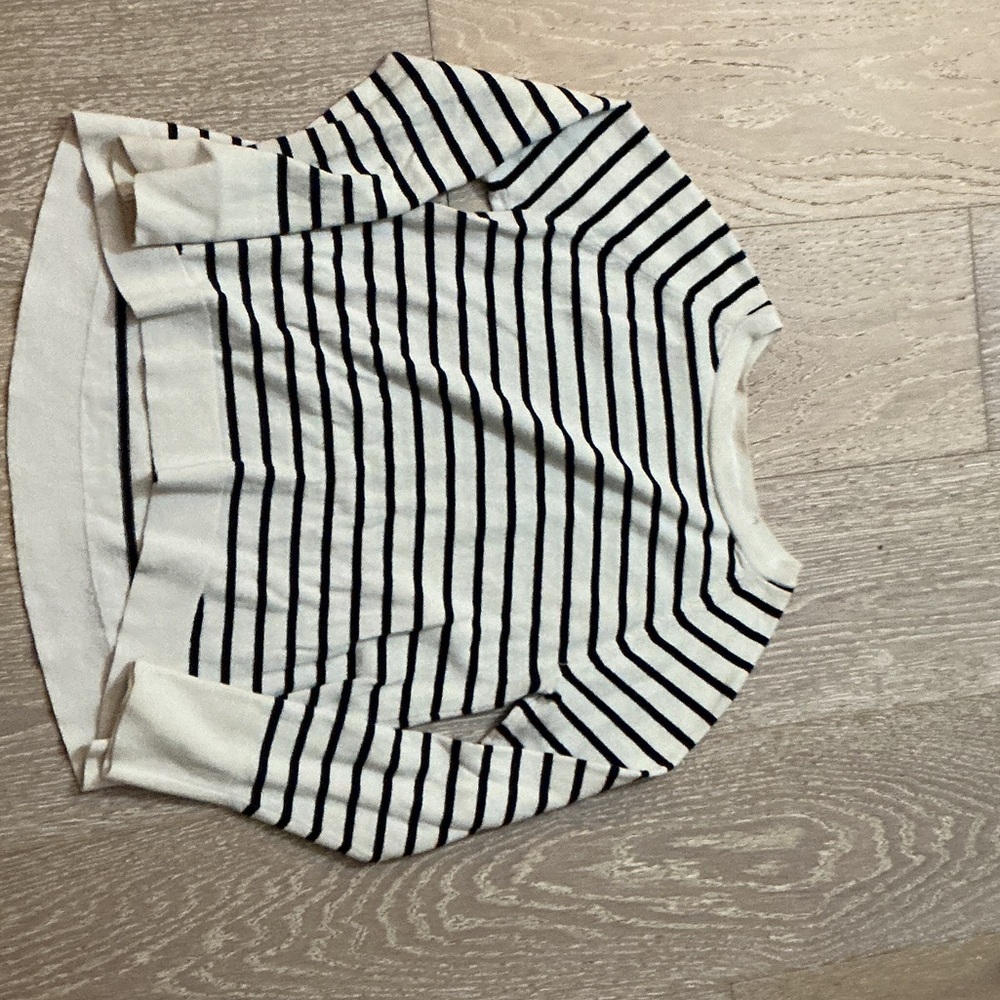 GAP Kids Navy and Cream Striped Top